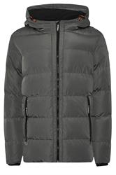 BadRhino Big & Tall Charcoal Grey Hooded Puffer Jacket 1