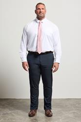 BadRhino Big & Tall Navy Blue Plain Suit Trousers | BadRhino 3