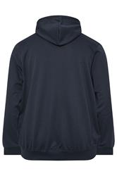 JACK & JONES Big & Tall Navy Blue Hoodie | BadRhino 2