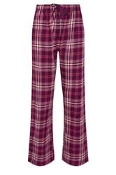 LTS Tall Burgundy Red Cotton Check Pyjama Bottoms | Long Tall Sally 6