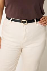 YOURSET 2 PACK Black & Brown Oval Buckle Belts | Yours Clothing 4