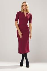 LTS Tall Red Keyhole Midi Dress | Long Tall Sally 2