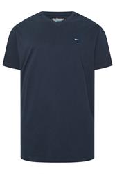 BadRhino Big & Tall Navy Blue 5 Pack Extra Long V-Neck T-Shirts | BadRhino 6