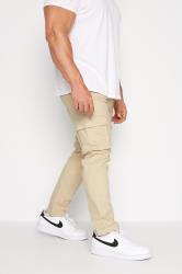 BadRhino Beige Brown Stretch Cargo Trousers | BadRhino 2
