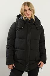 LTS Tall Black Padded Coat | Long Tall Sally 2