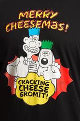 BadRhino Big & Tall Black Wallace & Gromit Graphic T-Shirt | BadRhino 4