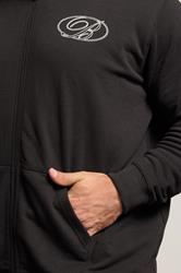 BadRhino Big & Tall Black Zip Up Worldwide Hoodie | BadRhino 6