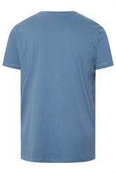 FIRETRAP Big & Tall Blue Hawke Print T-Shirt | BadRhino 2