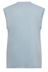 KAM Big & Tall Blue Cali Surf Print Muscle Vest | BadRhino 4