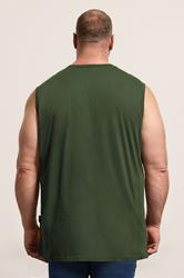 BadRhino Big & Tall Black/White/Navy/Khaki/Grey 5 Pack Extra Long Muscle Vests | BadRhino 5