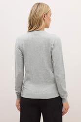 LTS PREMIUM Tall Light Grey Button Down Cardigan | Long Tall Sally 3