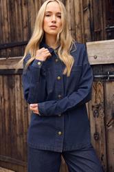 LTS Tall Blue Indigo Denim Shacket | Long Tall Sally 1