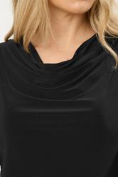 LTS Tall Black Mesh Angel Sleeve Top | Long Tall Sally 4