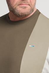 BadRhino Big & Tall Brown Cut & Sew  T-Shirt | BadRhino 5