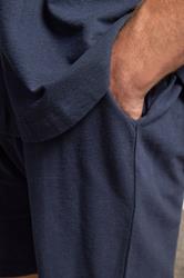 BadRhino Big & Tall Navy Blue Textured Shorts | BadRhino 4