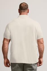 BadRhino Big & Tall Natural Brown Jersey Polo Shirt | BadRhino 3