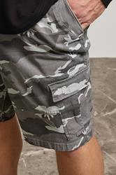 BadRhino Big & Tall Grey Camo Cargo Shorts | BadRhino 4