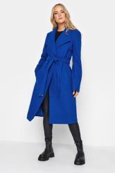 LTS Tall Women's Cobalt Blue Belted Coat | Long Tall Sally