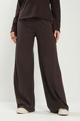 LTS Tall Women's Chocolate Brown Brushed Ribbed Trousers | Long Tall Sally 2
