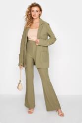 4th & Reckless Tall exclusive kick flare trouser in sage green
