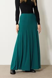 LTS Tall Women's Teal Green Godet Maxi Skirt | Long Tall Sally 2