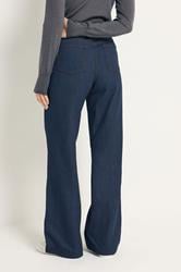 LTS Tall Womens Indigo Blue Wide Leg Jeans | Long Tall Sally 3