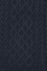 BadRhino Big & Tall Navy Blue Cable Knit Quarter Zip Jumper | BadRhino 7