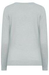 LTS Tall Women's Grey Fine Knit V-Neck Jumper | Long Tall Sally 6