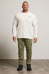 BadRhino Big & Tall Olive Green Cargo Trousers | BadRhino 3