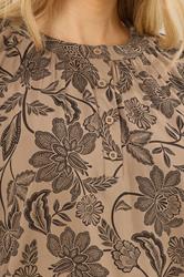 LTS Tall Women's Natural Brown Raglan Blouse | Long Tall Sally 4