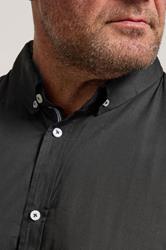 BadRhino Black Cotton Poplin Short Sleeve Shirt | BadRhino 4