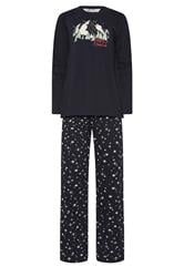 LTS Tall Navy Blue 'Sleepy Season' Slogan Pyjama Set | Long Tall Sally 5