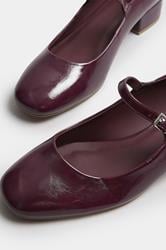 LTS Burgundy Red Mary Jane Heels In Standard Fit | Long Tall Sally 4