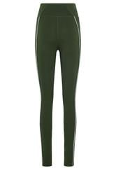 LTS Tall Olive Green Active Piped Leggings