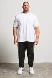 D555 Big & Tall Black Dry Wear Panel Joggers | BadRhino 2