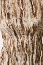 LTS Tall Chocolate Brown Abstract Print Satin Pleated Vest Top | Long Tall Sally  4