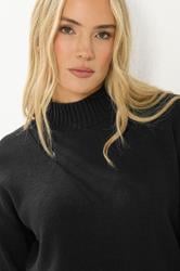 LTS Tall Women's Black High Neck Jumper | Long Tall Sally 4