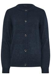 LTS Tall Navy Blue Knitted Button Cardigan | Long Tall Sally 5