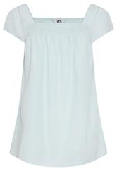 LTS Tall Women's Light Blue Square Neck Linen Blouse | Long Tall Sally 5
