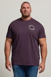BadRhino Big & Tall Plum Purple Circle Logo T-Shirt | BadRhino 1