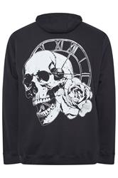 BadRhino Big & Tall Black Japanese 'Samurai' Zip Through Hoodie | BadRhino 2