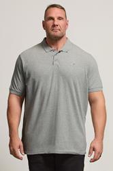 BadRhino Grey Marl Essential Polo Shirt | BadRhino 2