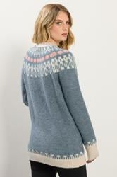 LTS Tall Blue Fairisle Knitted Jumper | Long Tall Sally 3