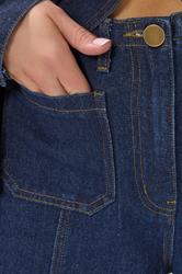 LTS Tall Blue Seam Front Pocket Wide Leg Jeans | Long Tall Sally 5