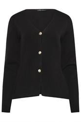 LTS Tall Women's Black Button Cardigan | Long Tall Sally 1