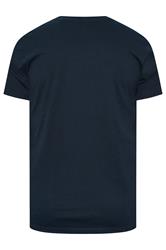 BadRhino Big & Tall Navy Blue Script Graphic Print T-Shirt | BadRhino 6