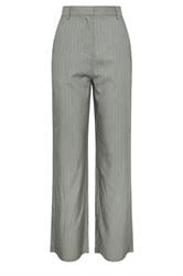 LTS PREMIUM Tall Grey Stripe Wide Leg Trousers | Long Tall Sally 7