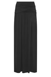 LTS Tall Women's Black Ruched Waist Maxi Skirt | Long Tall Sally 2
