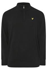 LYLE & SCOTT Big & Tall Black Quarter Zip Jumper
