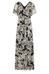 LTS Tall Black Floral Mesh Maxi Dress